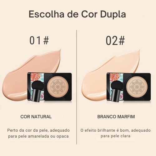 Cc Creme Clareamento de Cabeça de Cogumelo, Corretivo, Maquiagem, Controle de Óleo, maquiagem profissional.
