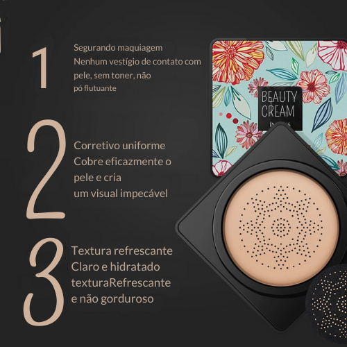 Cc Creme Clareamento de Cabeça de Cogumelo, Corretivo, Maquiagem, Controle de Óleo, maquiagem profissional.