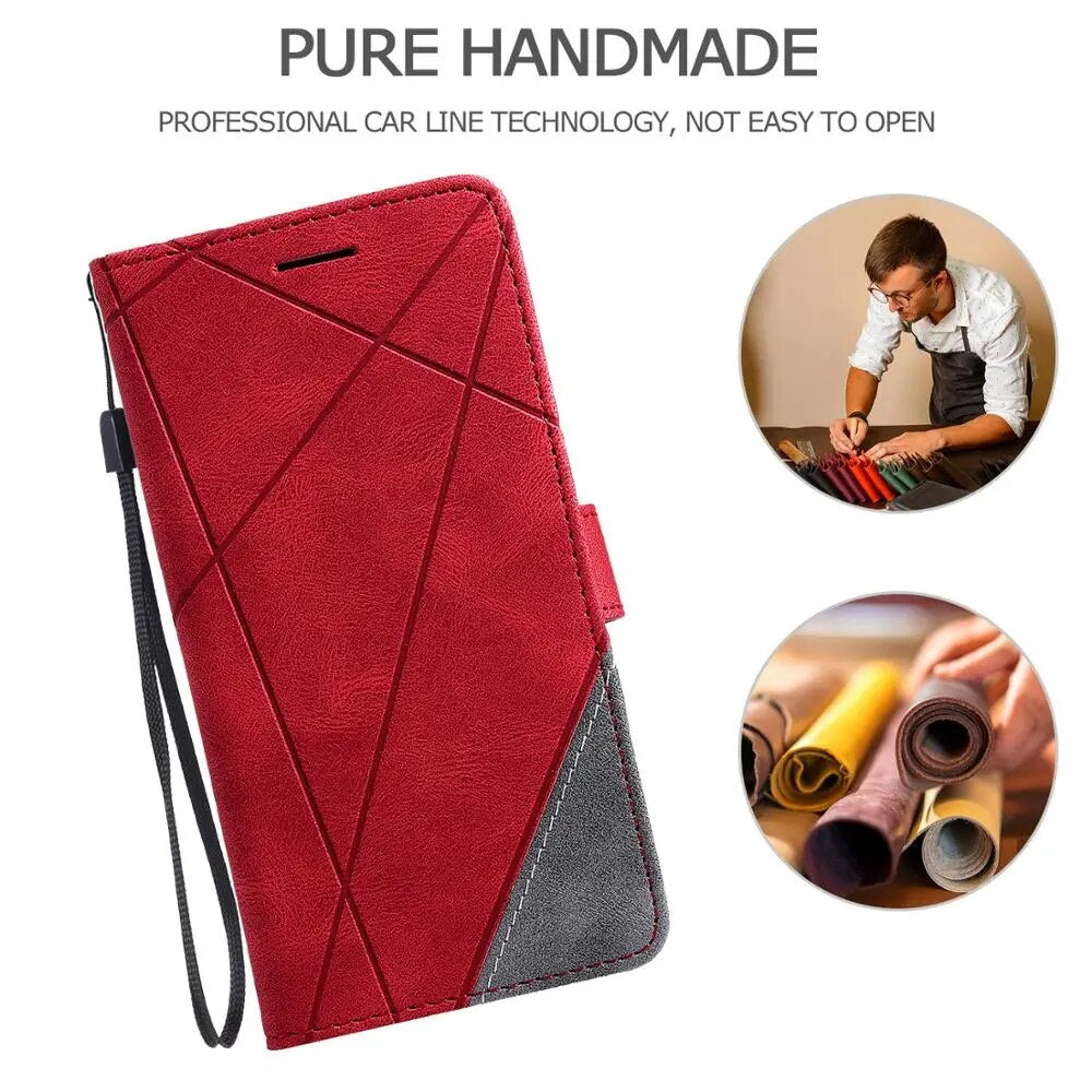Capa de Luxo Couro Flip Samsung Galaxy Note 9 10 20 Carteira.