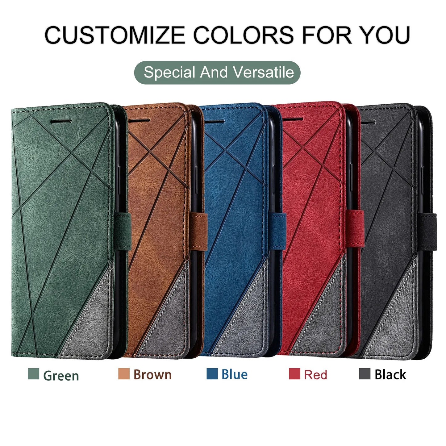 Capa de Luxo Couro Flip Samsung Galaxy Note 9 10 20 Carteira.