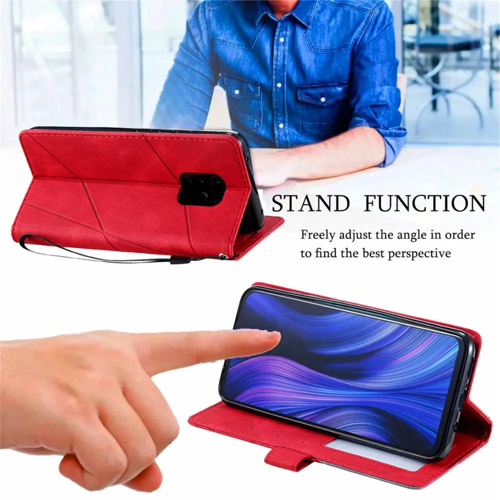 Capa de Luxo Couro Flip Samsung Galaxy Note 9 10 20 Carteira.