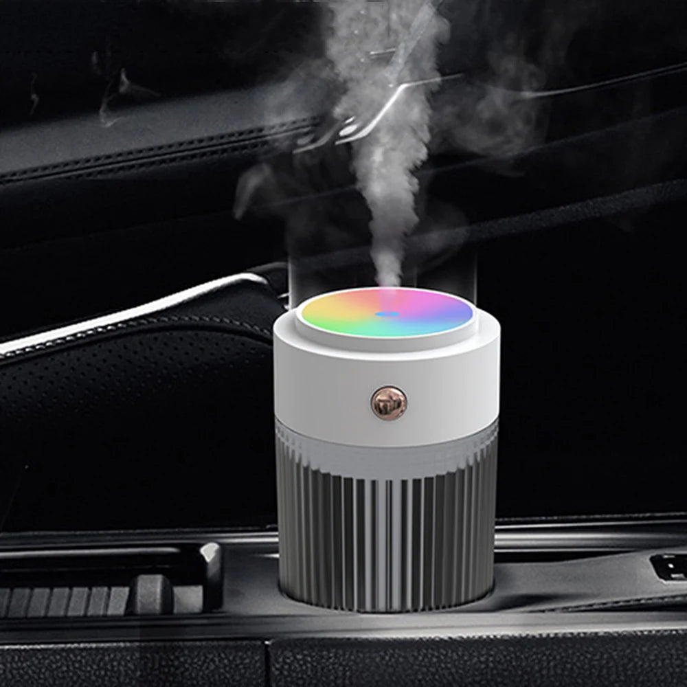 Umidificador Difusor Óleo Essencial Perfume para Quartos, Umidificador de Carros e Luz Noturna; 150 e 250 ml.
