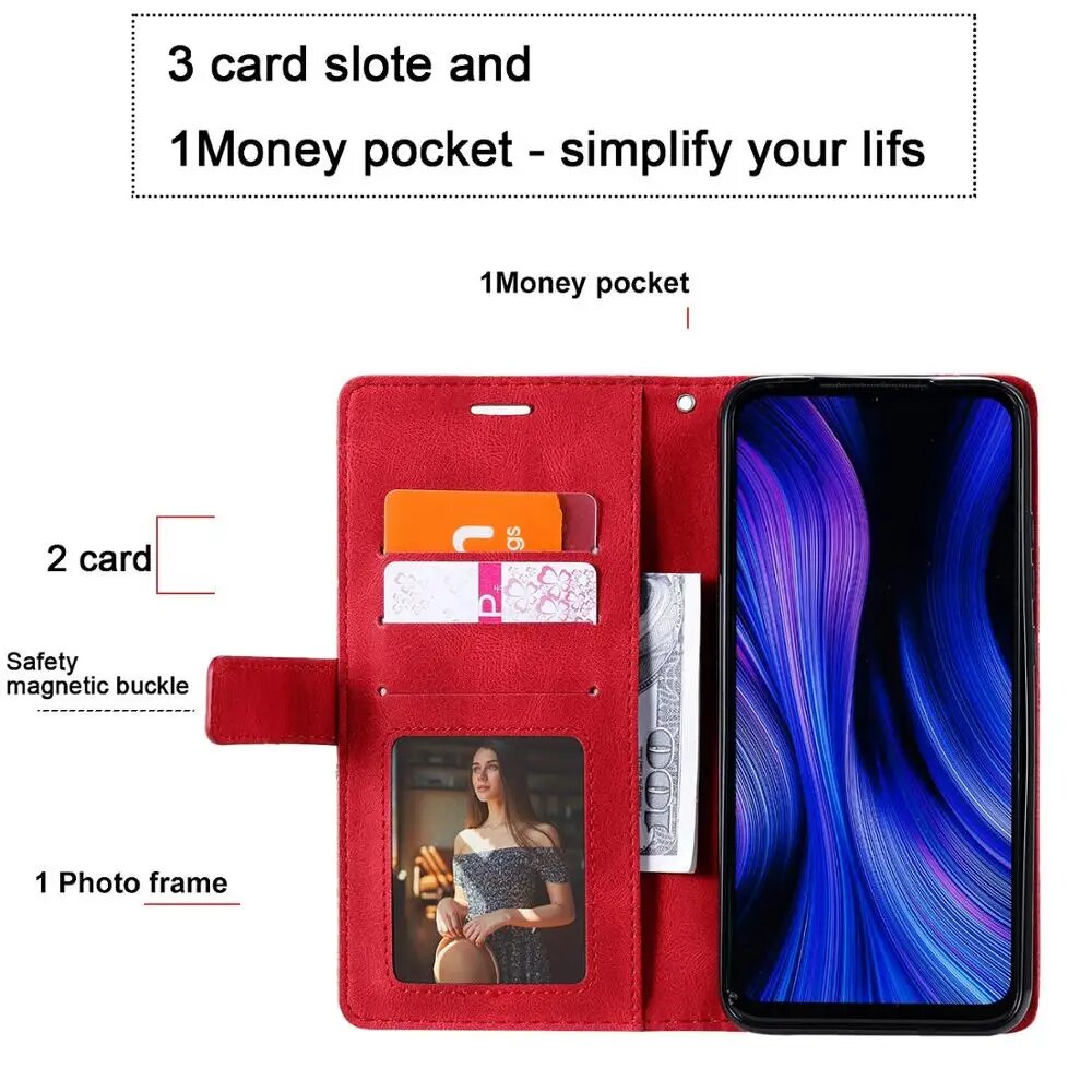 Capa de Luxo Couro Flip Samsung Galaxy Note 9 10 20 Carteira.