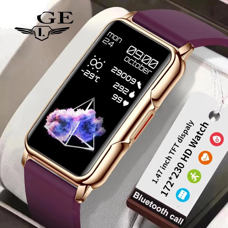 Relógio Inteligente Lige Feminino Masculino bluetooth conectado, telefone, música fitness Monitor de sono 1.47"...