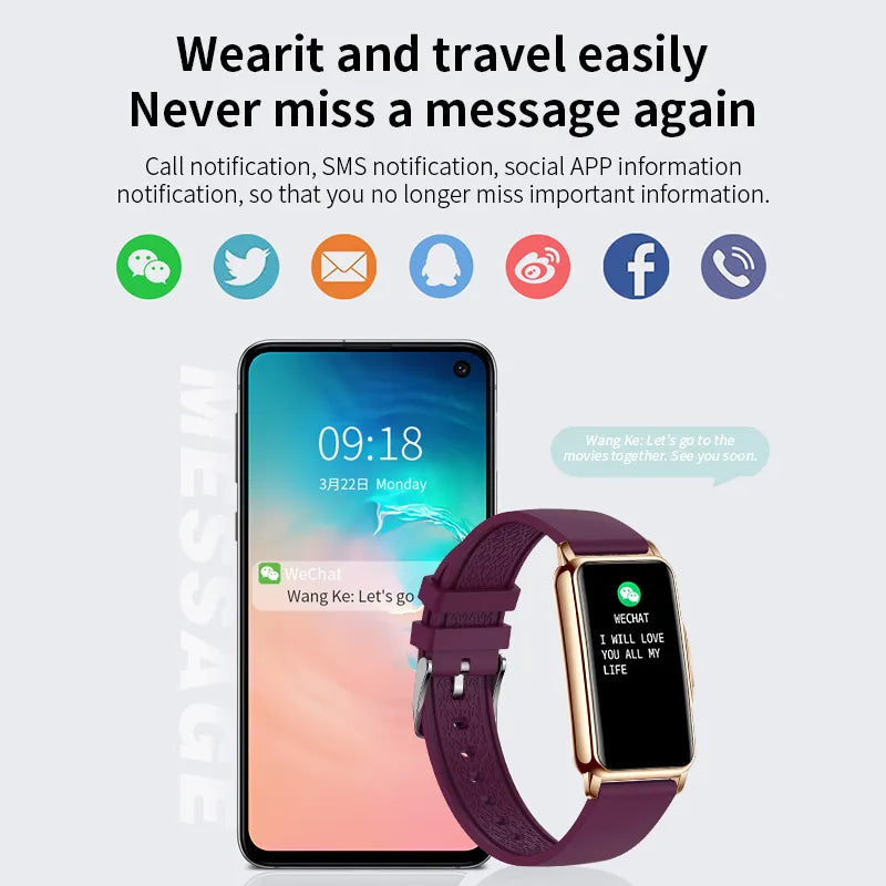 Relógio Inteligente Lige Feminino Masculino bluetooth conectado, telefone, música fitness Monitor de sono 1.47"...