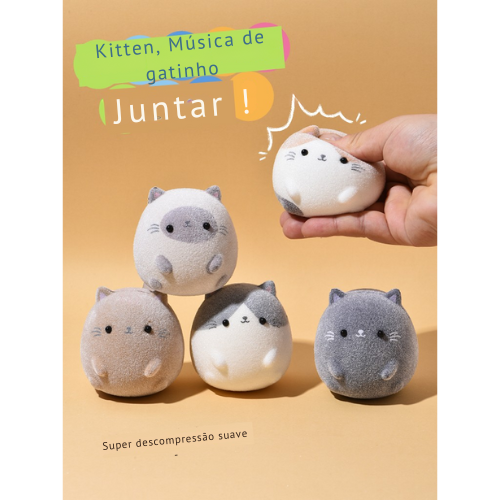 Bonecas Kitty - Brinquedo de Descompressão Meninas, Seguro não-tóxico crianças.