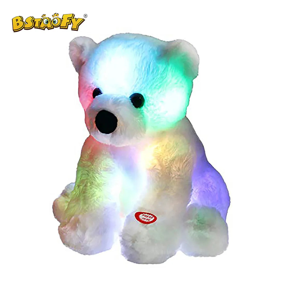 Natal! Urso polar LED - pelúcia luz noturna - brinquedo para Aniversario de Natal