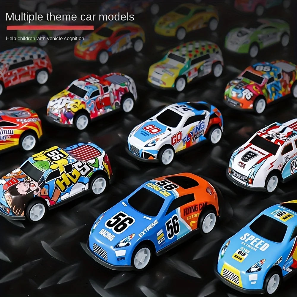 Carros Brinquedos, Fricção Metal com Mini pista, Kit 30 e 50 Pçs.