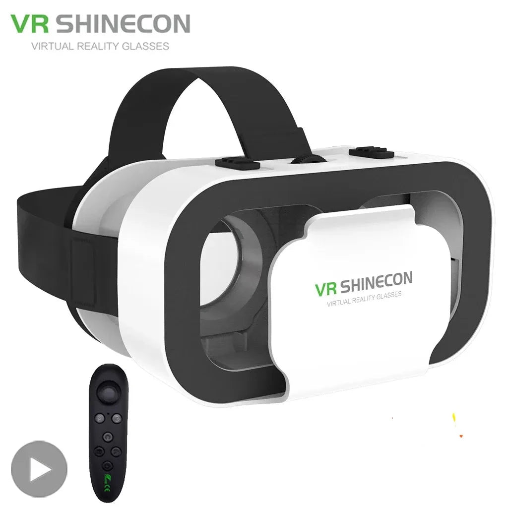 Óculos Realidade Virtual - VR - Shinecon 3d - Headset lentes Capacete Inteligente..