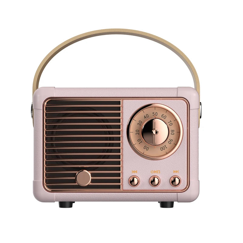 Alto Falante Retro Bluetooth HM11 Player Estéreo Portátil Deco.