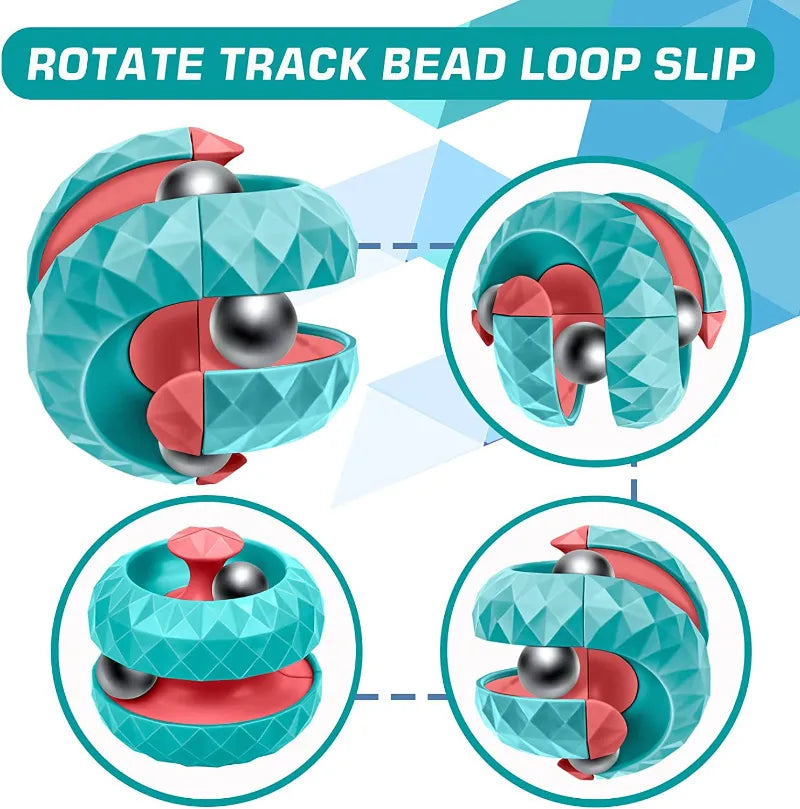 Bola Cubo Orbital Girador! Ante Stress Descompressão Infantil.