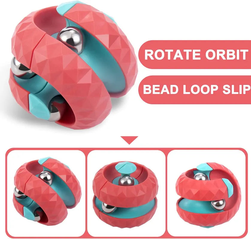 Bola Cubo Orbital Girador! Ante Stress Descompressão Infantil.