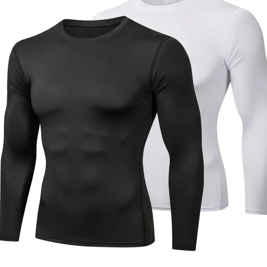 Camisas Longa Ginastica T-shirt Compressão - Fitness -